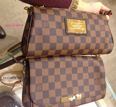 lv eva clutch vs favorite pm|Eva vs Favorite pm .